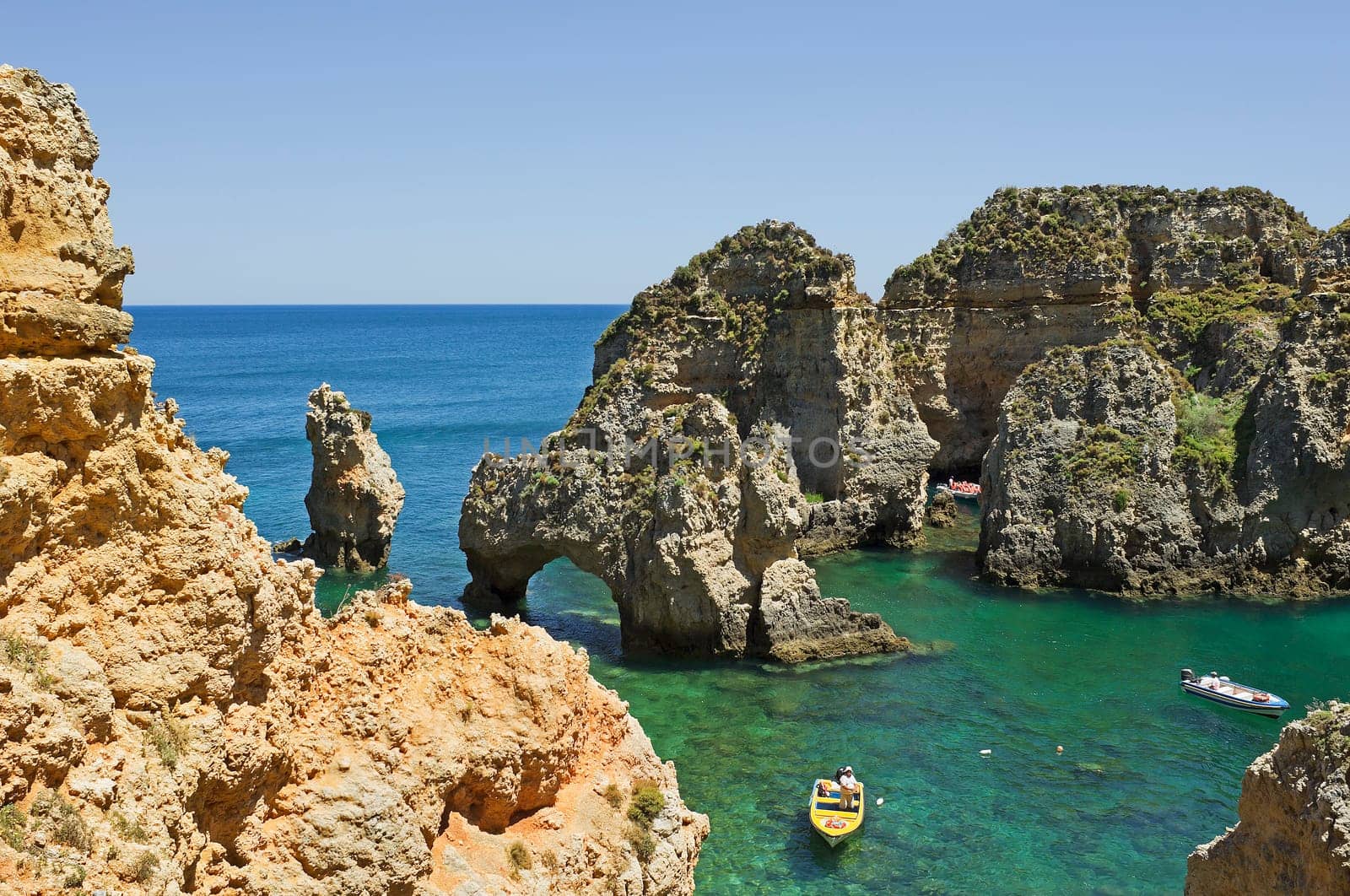 The rocks of Ponta da Piedade in southern Portugal