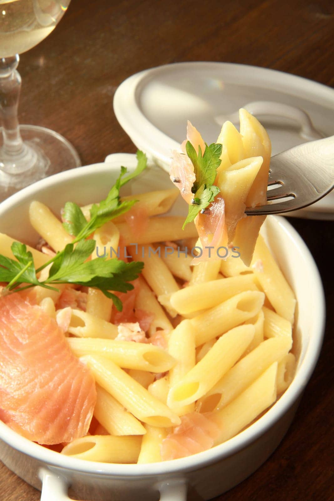 pasta with smoked salmon