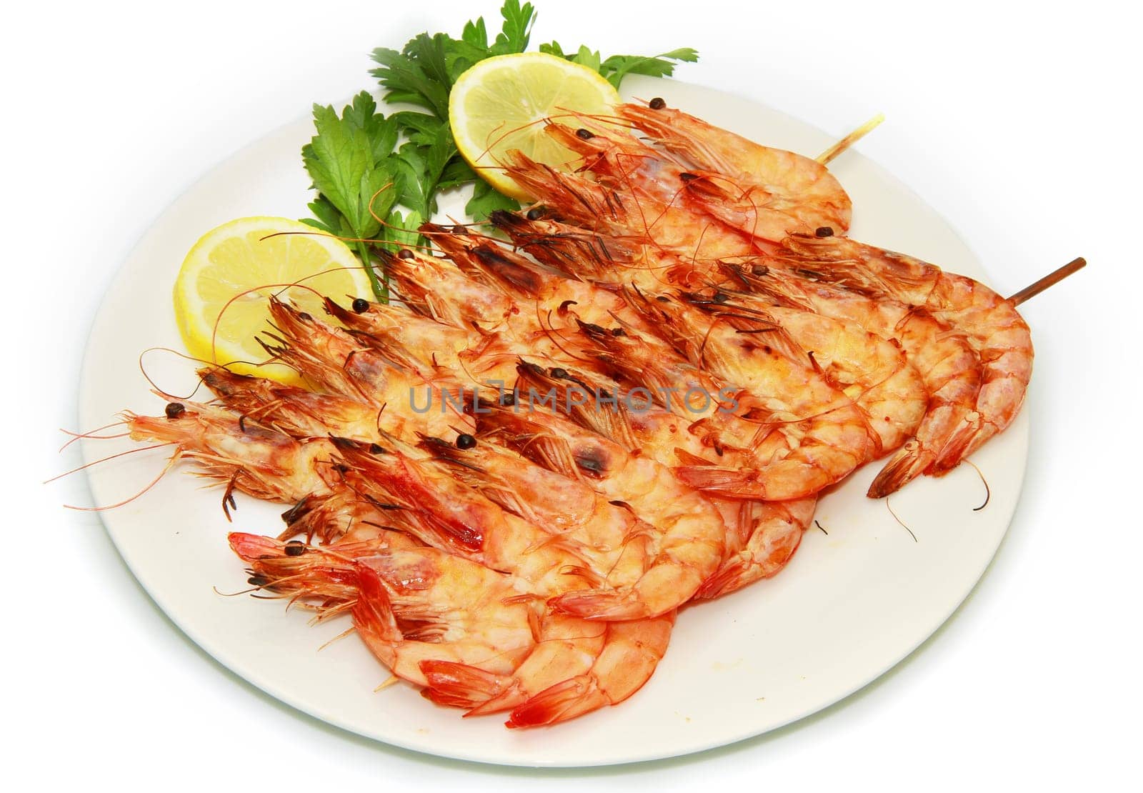 grilled shrimps