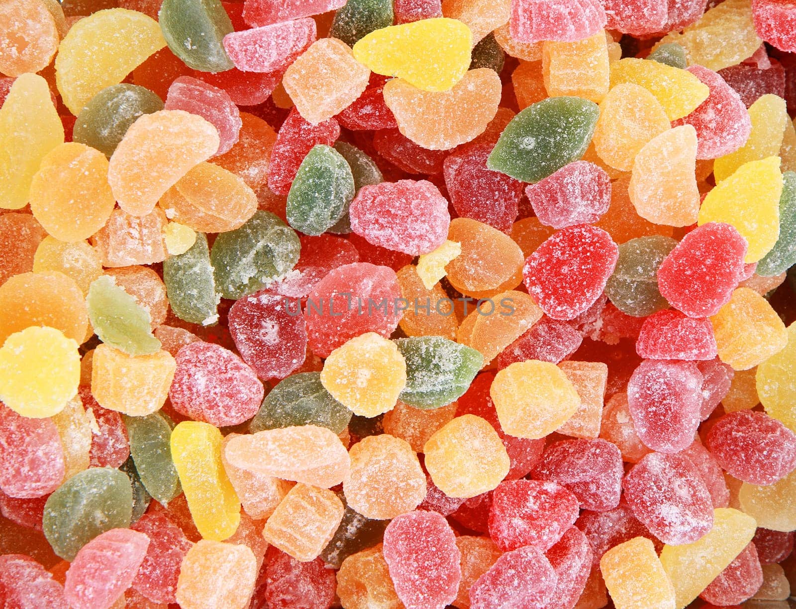 colored and mixed gummy candy