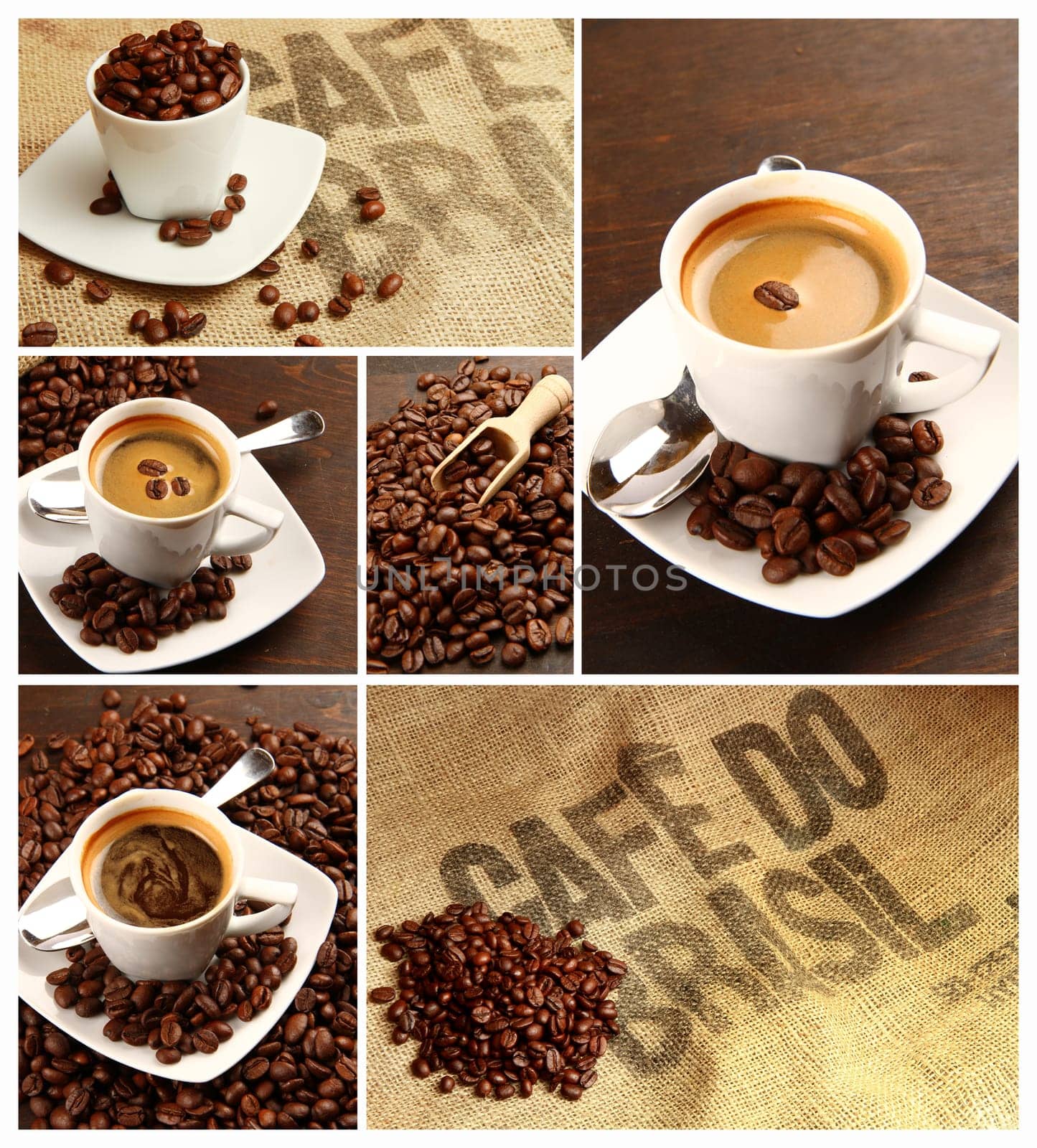 coffee collage