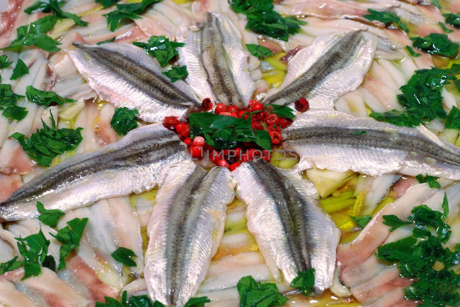 starter of anchovies
