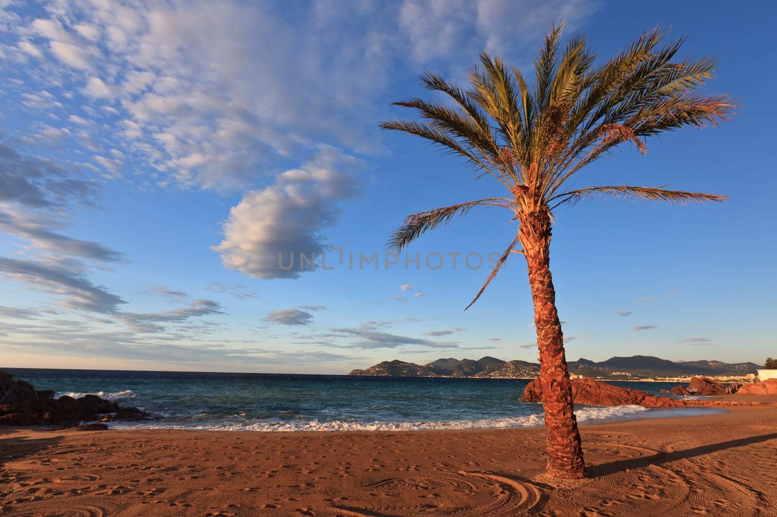 a beautiful tropical sunrise on the beach