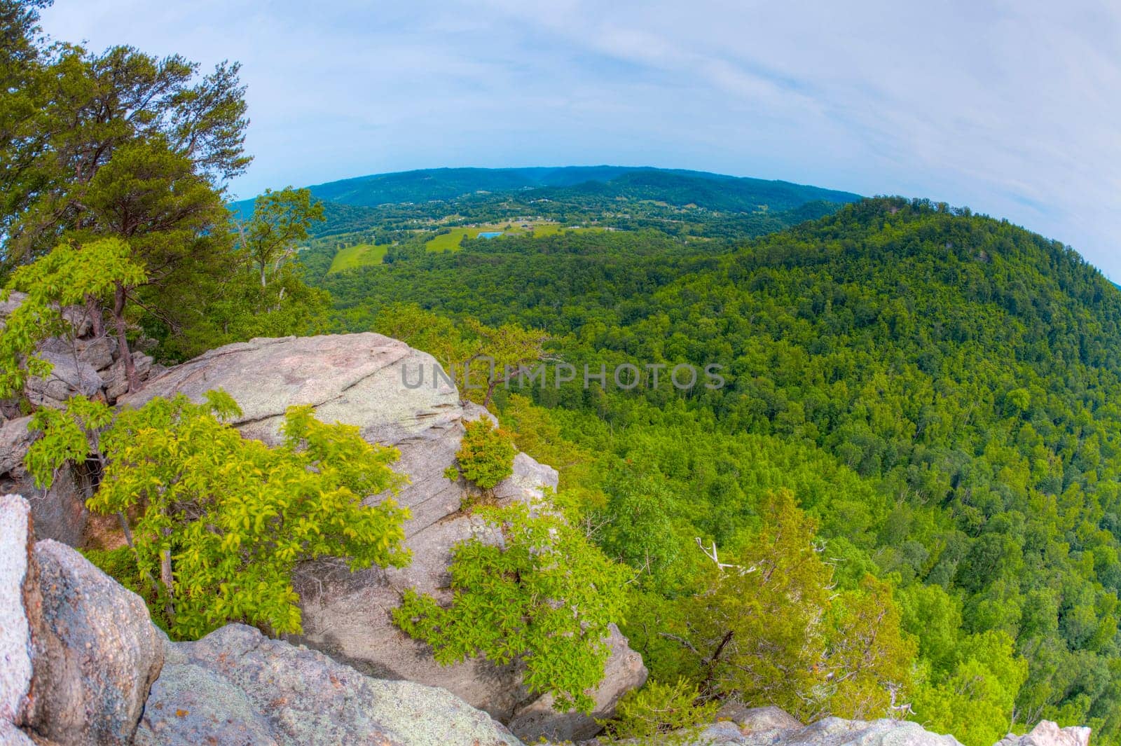 High point view of countryside of Central Kentucky