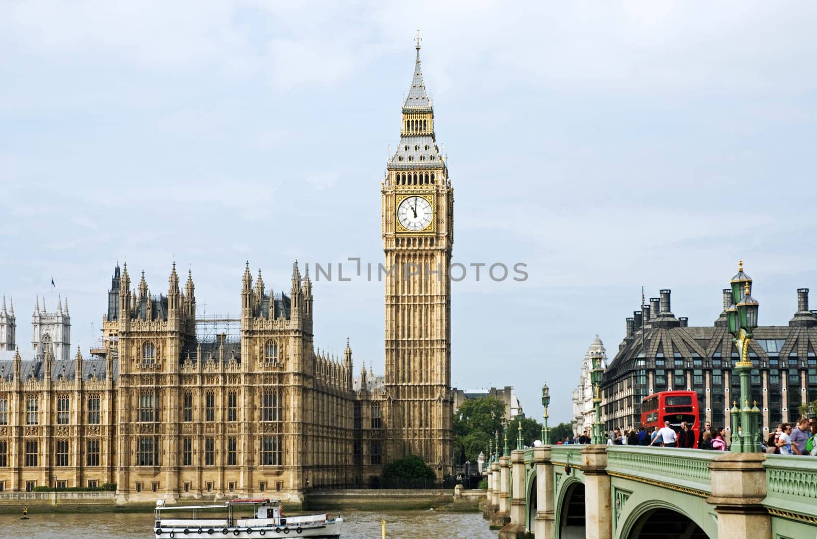 Big Ben in London with Parliament