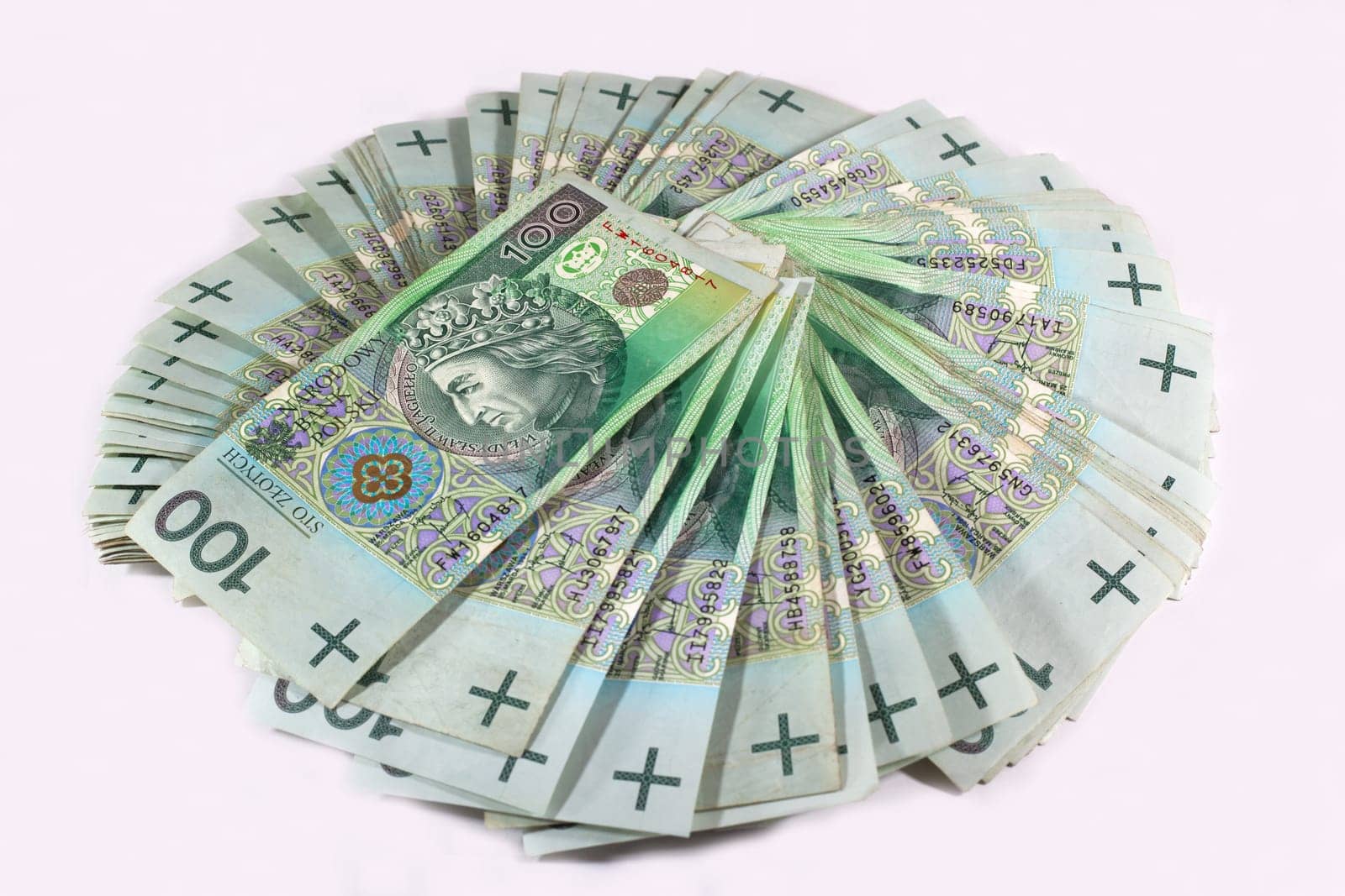 Polish 100 zloty banknotes
