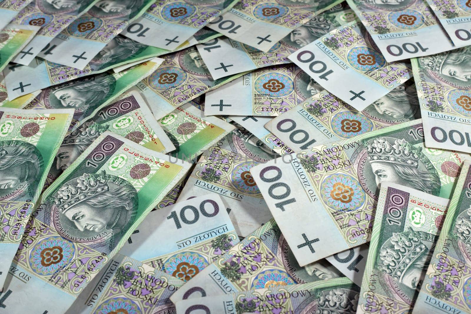 Polish 100 zloty banknotes