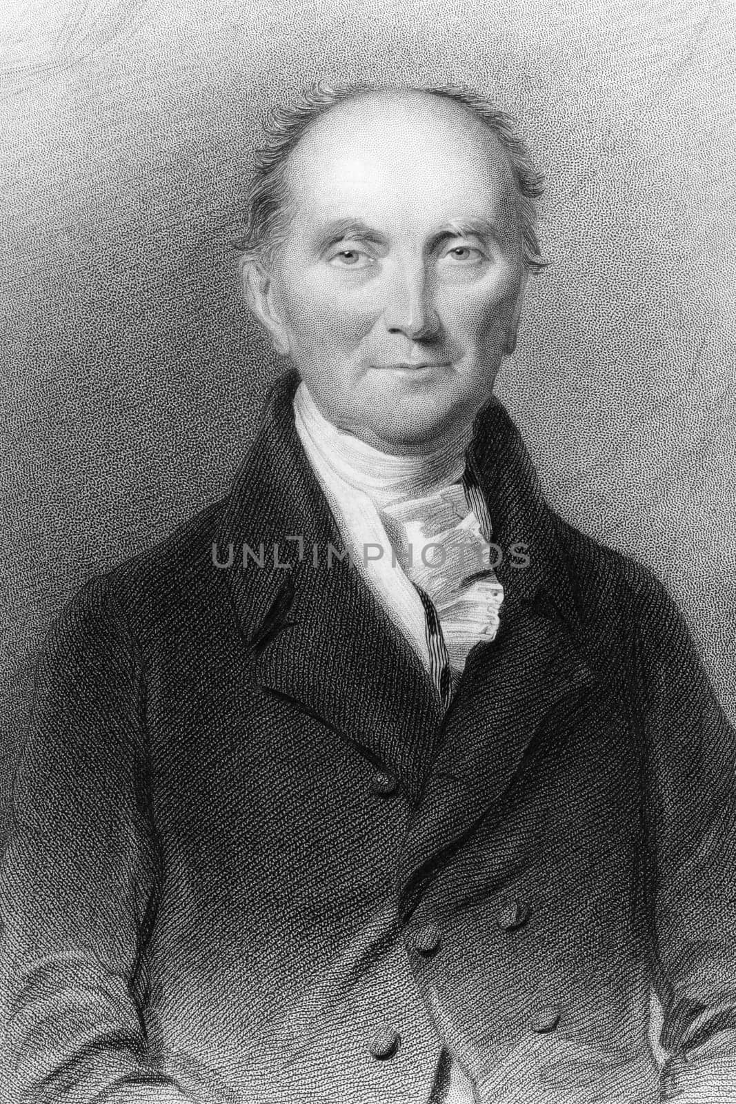 Henry Addington (1757-1844) on engraving from 1837. British statesman and Prime Minister during 1801-1804. Engraved by E.Scriven after a painting by G.Richmond and published by G.Virtue.