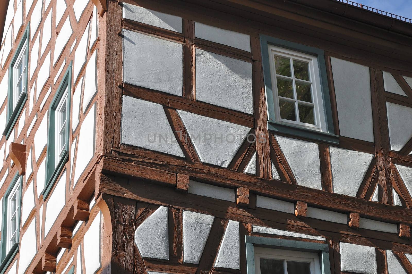 detail of old wattle house in city center