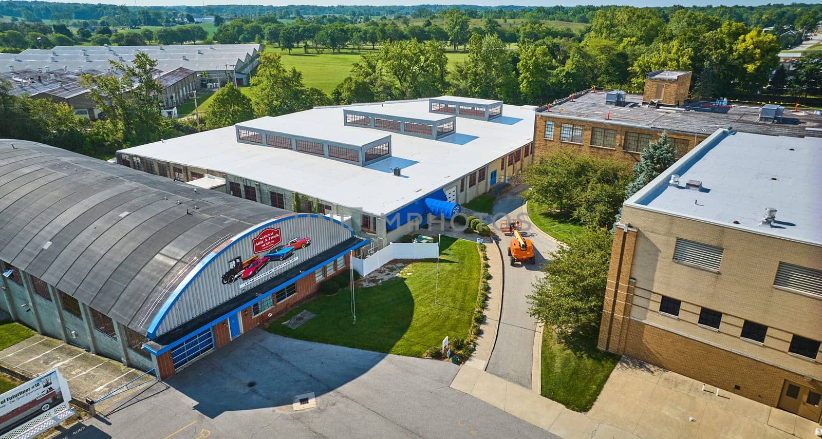 Image of National auto and truck museum beside ACD museum aerial