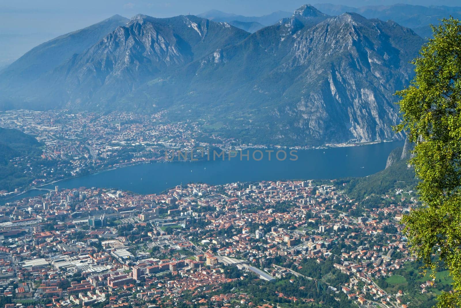 Lecco, aereal view