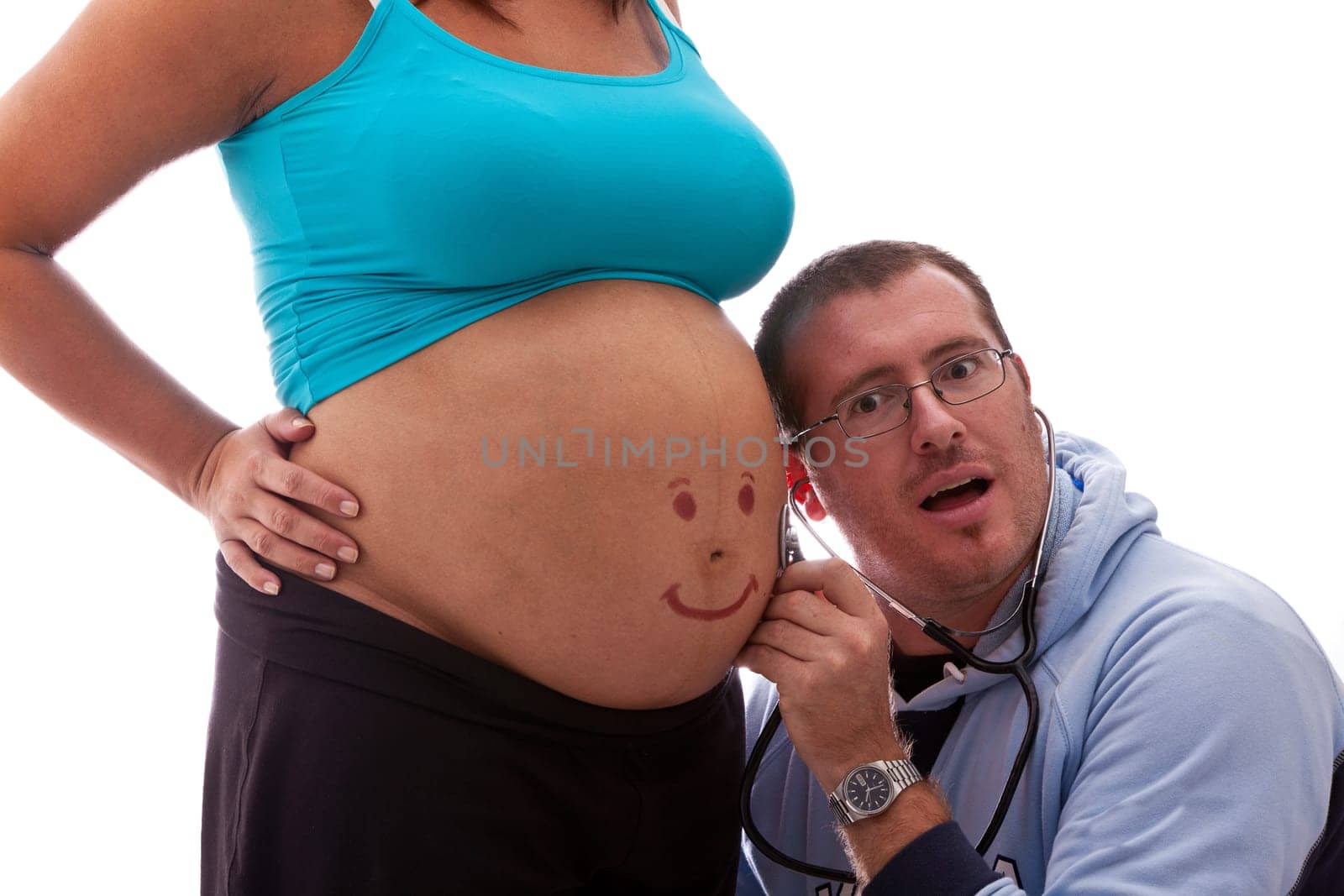 Happy pregnant couple
