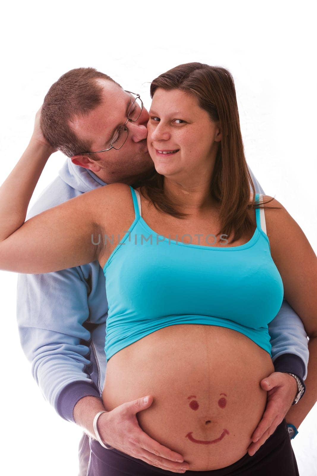 Happy pregnant couple