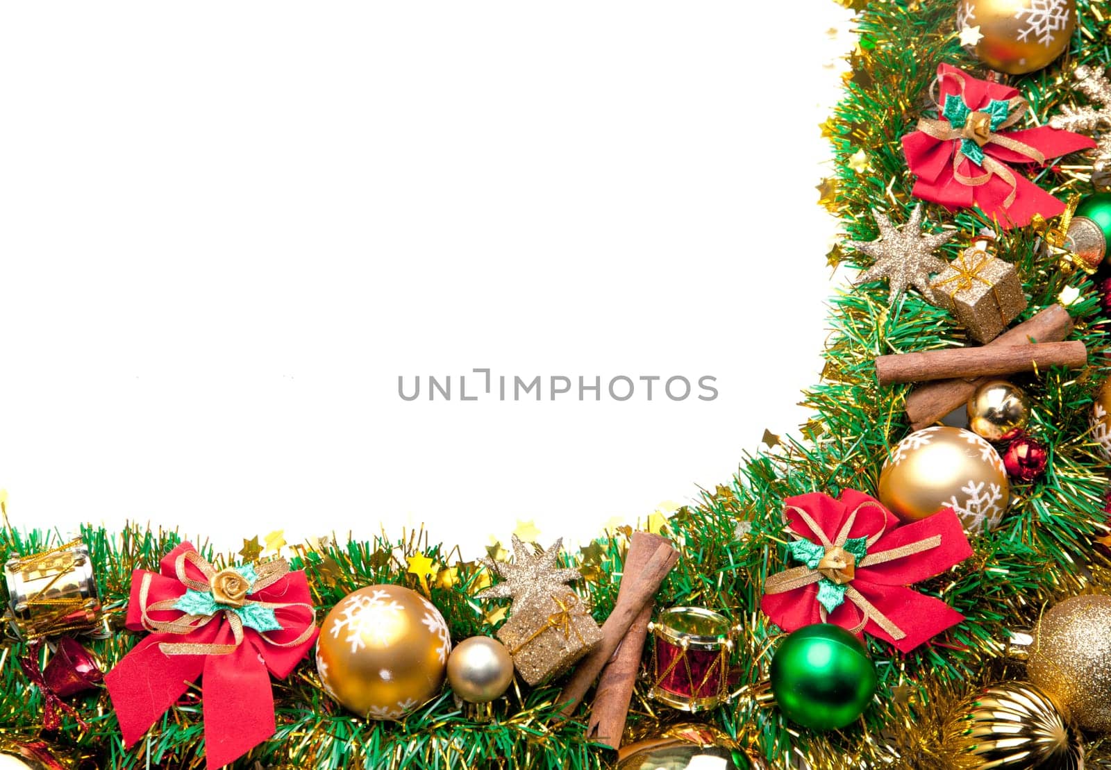 Christmas festive decoration. Christmas card background.. Decoration Border desig