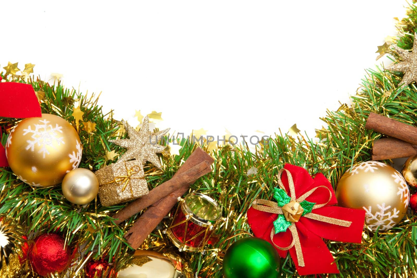 Christmas festive decoration. Christmas card background.. Decoration Border desig