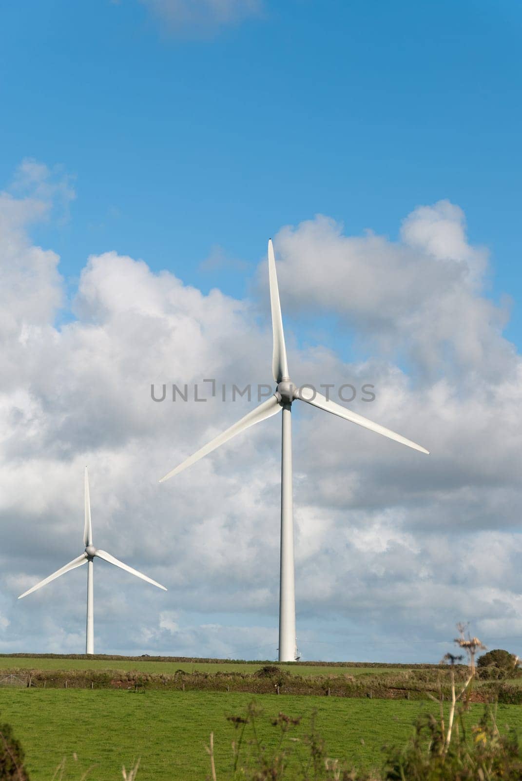 wind turbine in Port Isaac in Cornwall