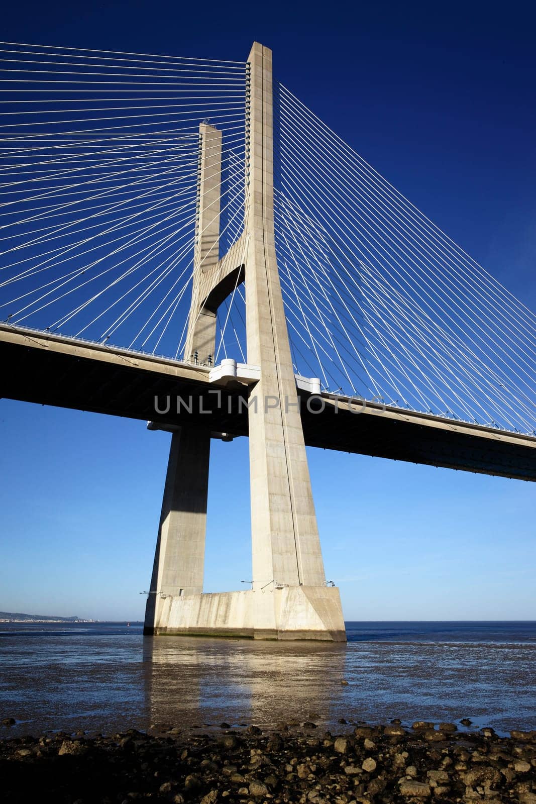 The Vasco da Gama bridge in Lisbon, Portugal