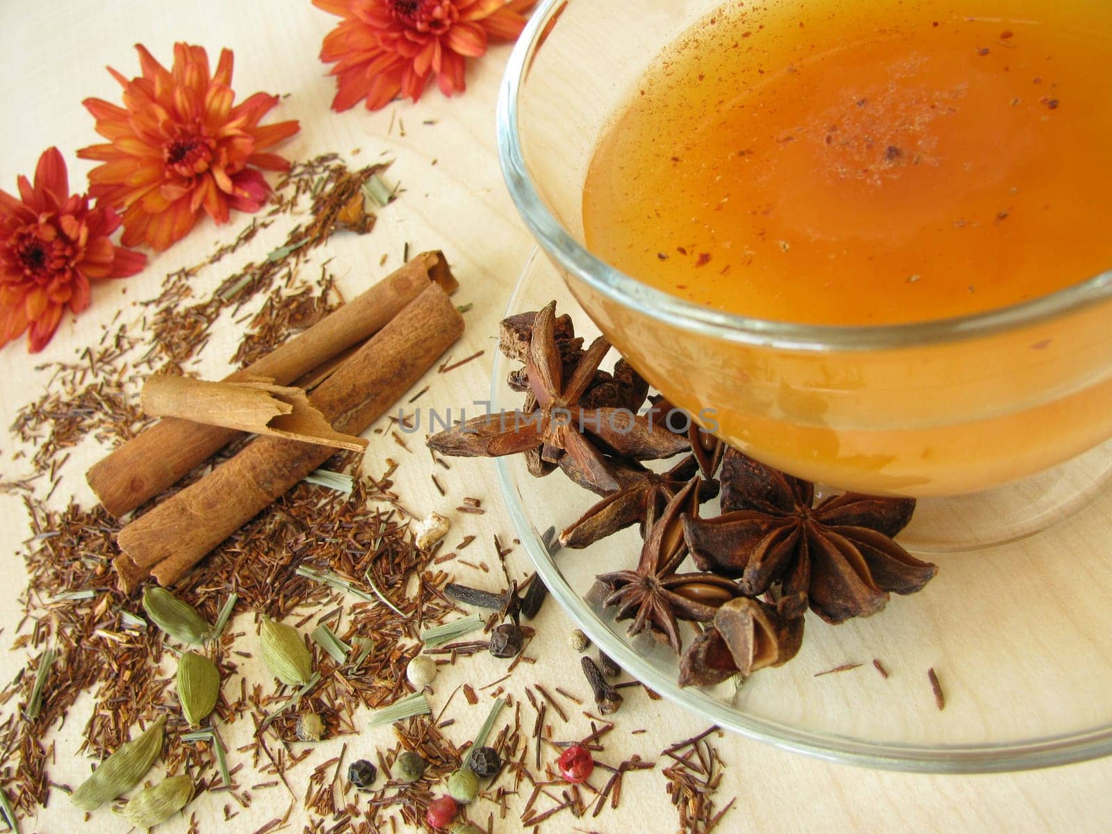 Rooibos Chai – Spiced tea with rooibos tea,milk and spices