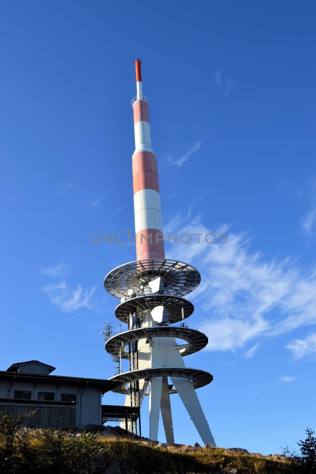Transmission mast on the Brocken