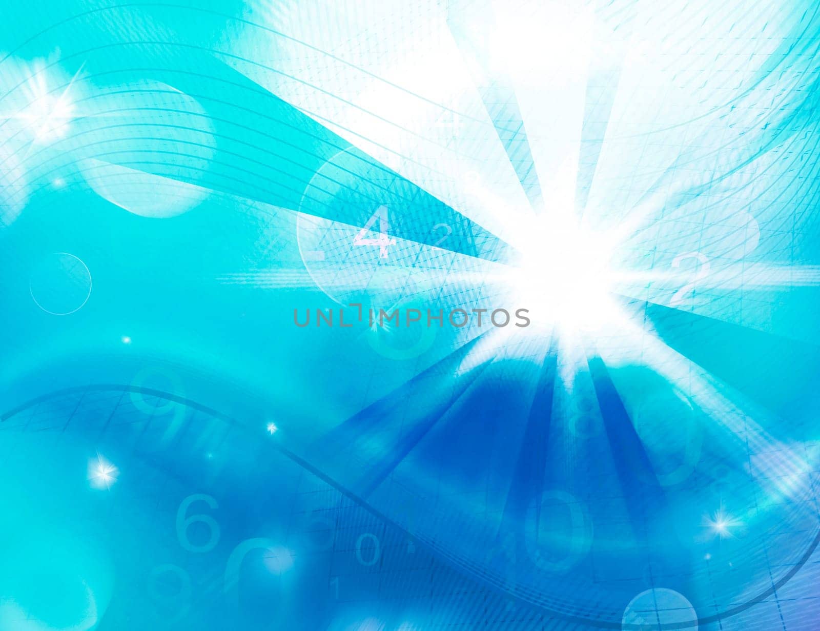 Abstract Background Numbers Line Grid Light