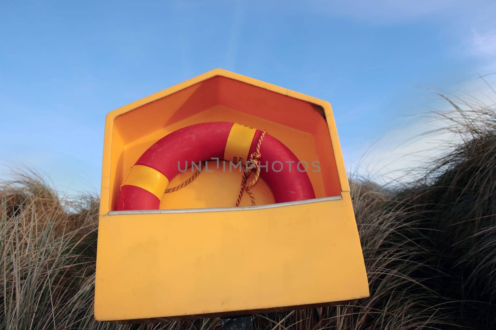 a lifebuoy on the coast of kerry Ireland