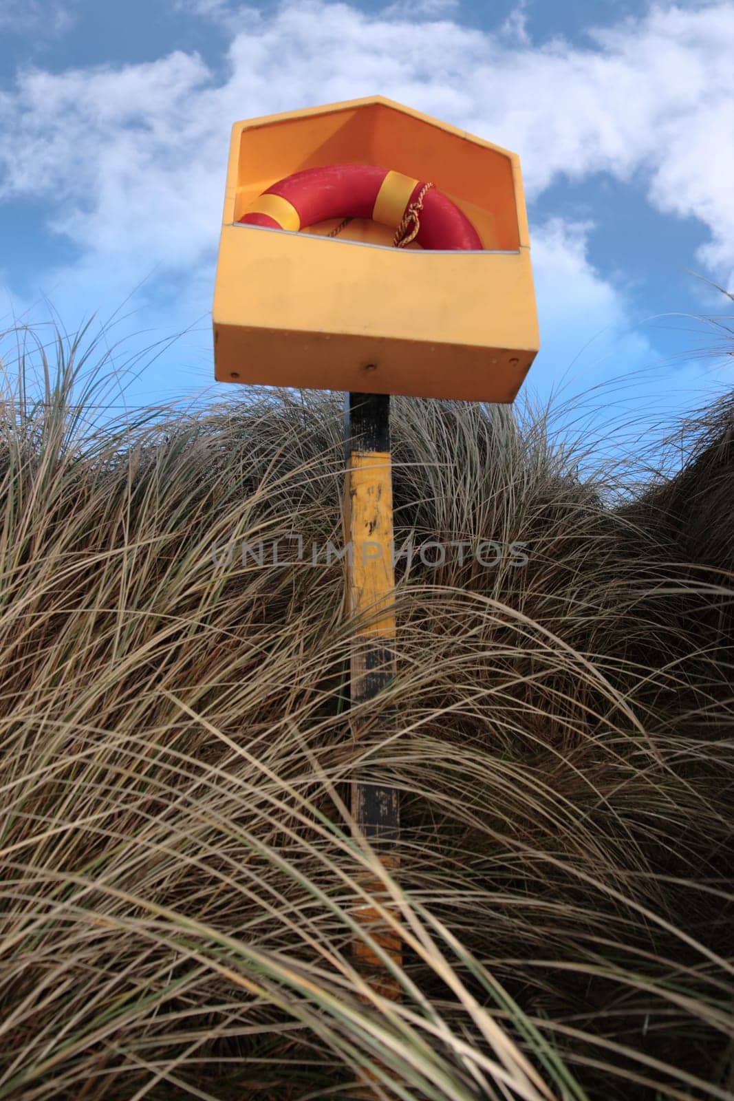 a lifebuoy on the coast of kerry Ireland