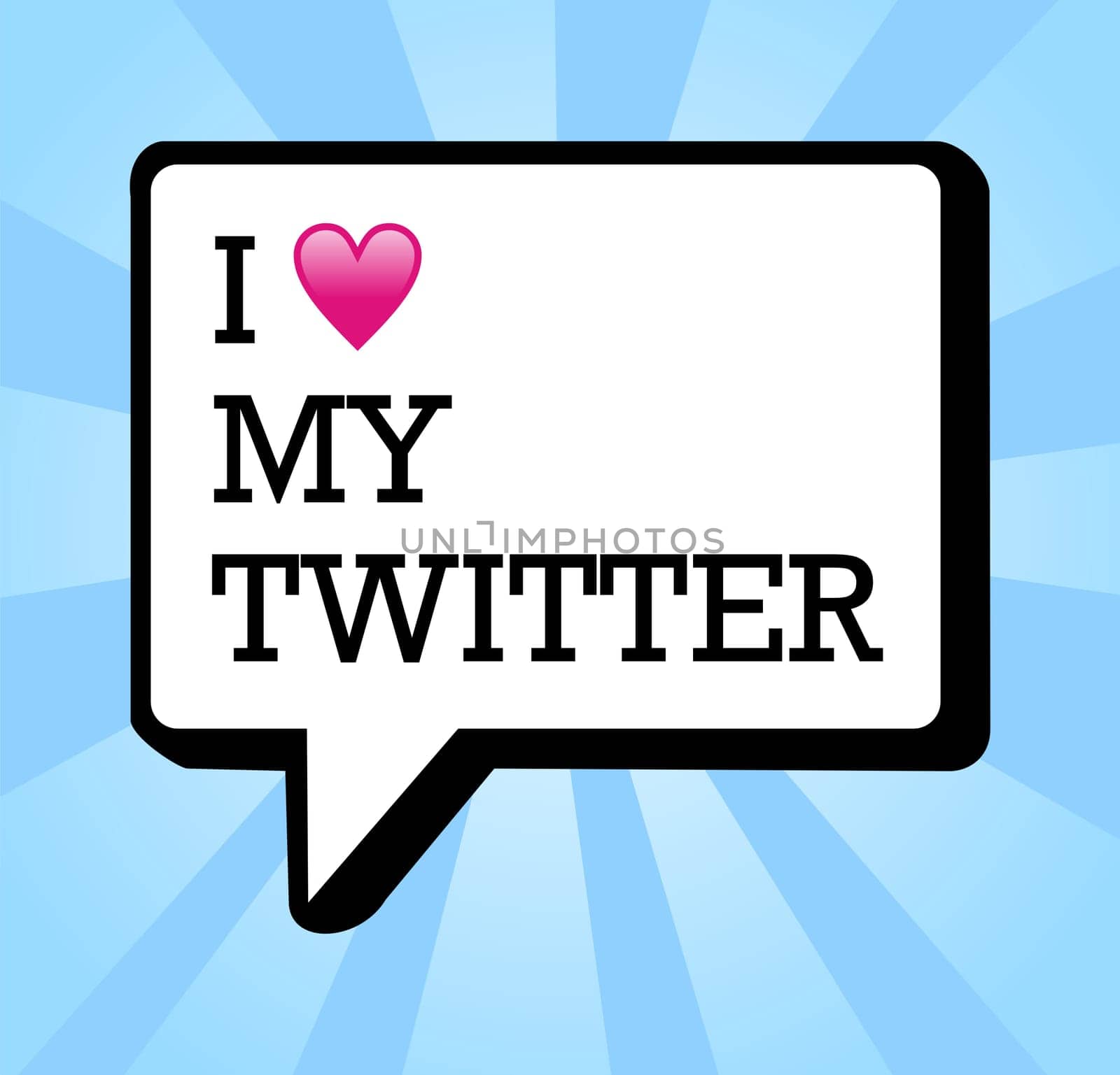I love my twitter bubble and heart illustration.