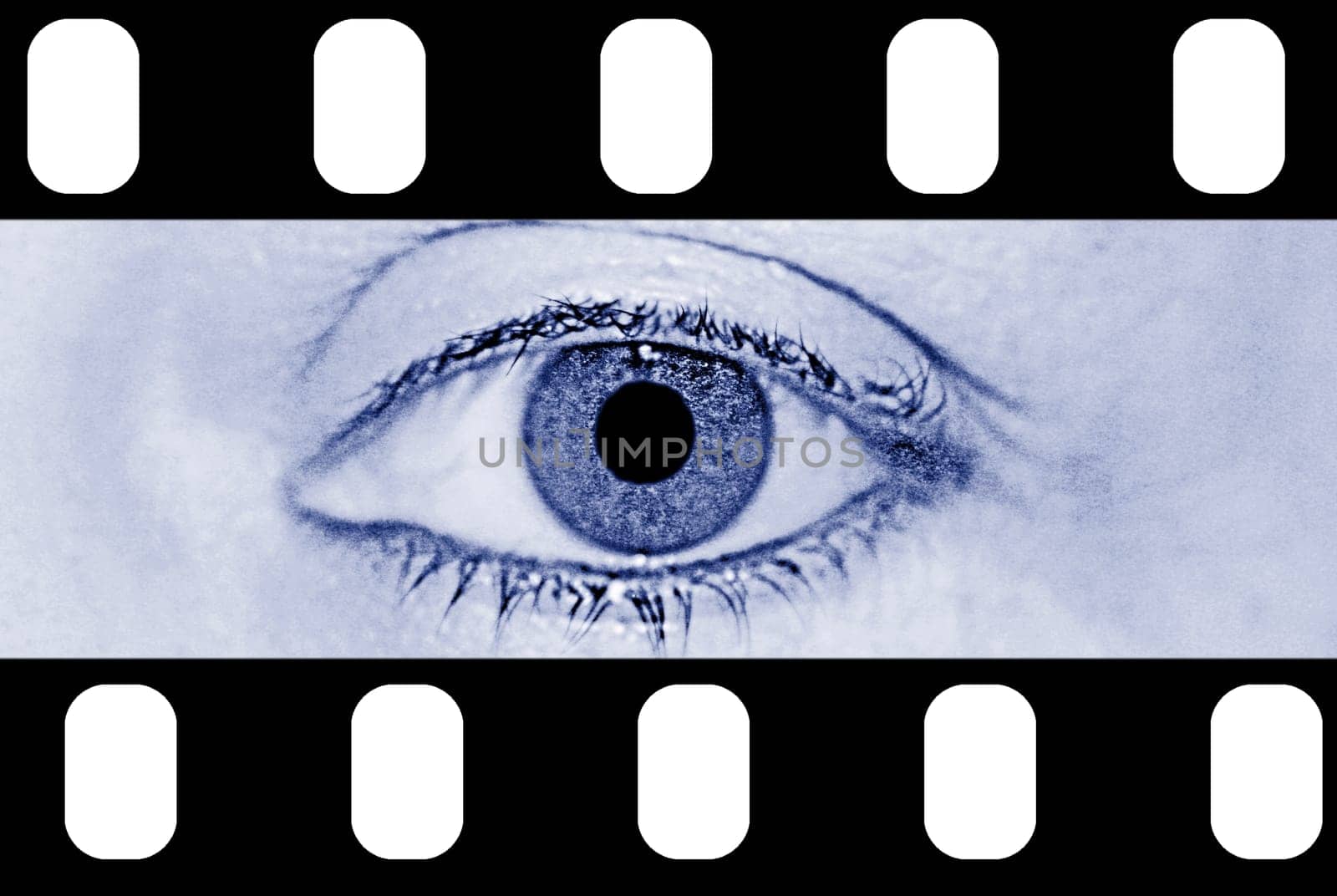 Filmstrip with eye