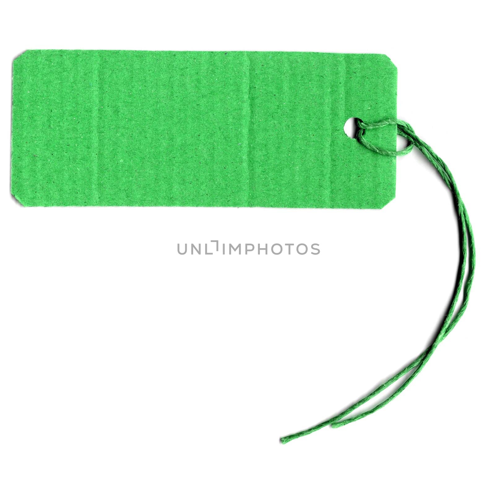Price tag or address label with string