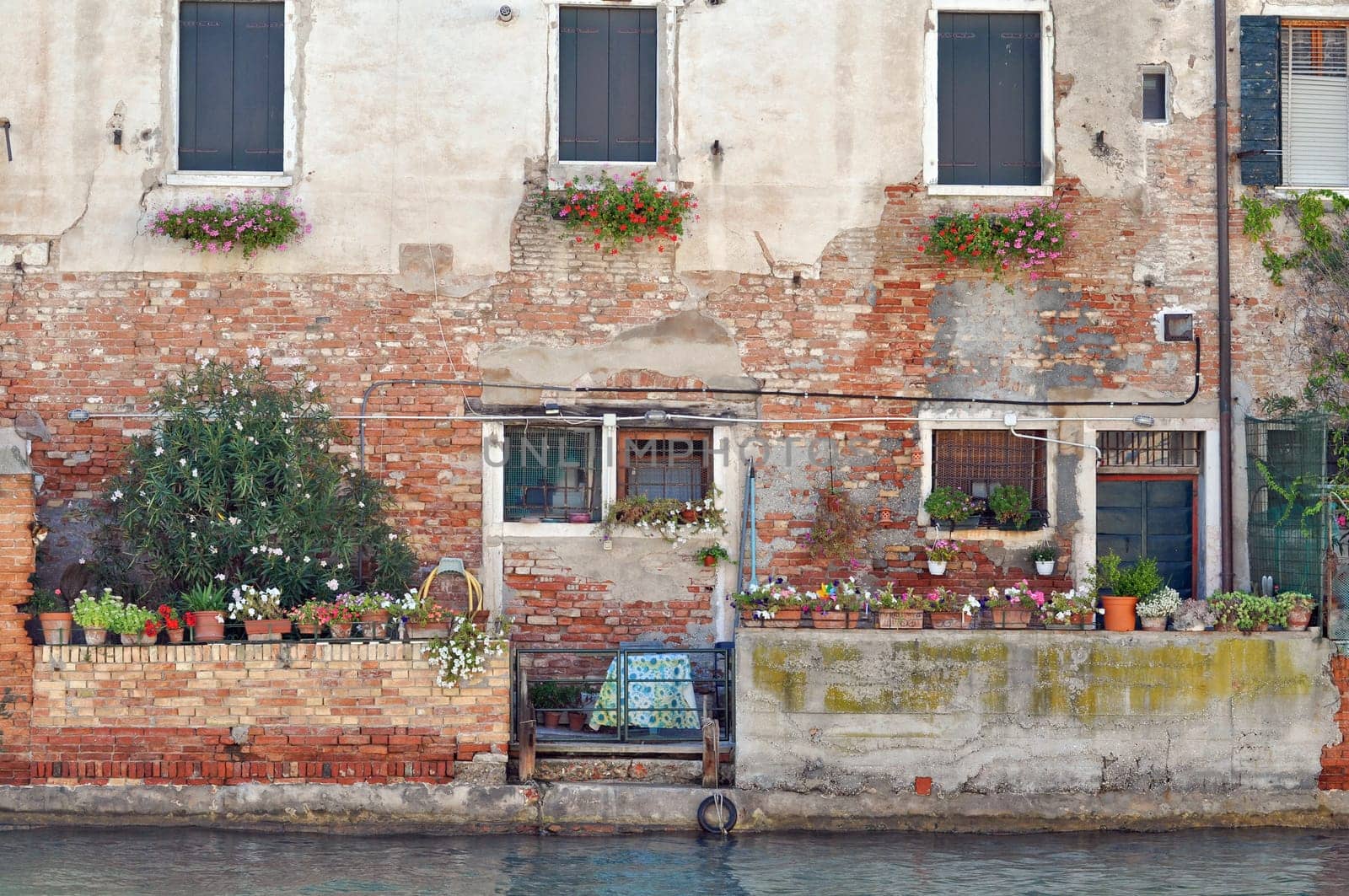 View of the town of Venice (Venezia) in Italy