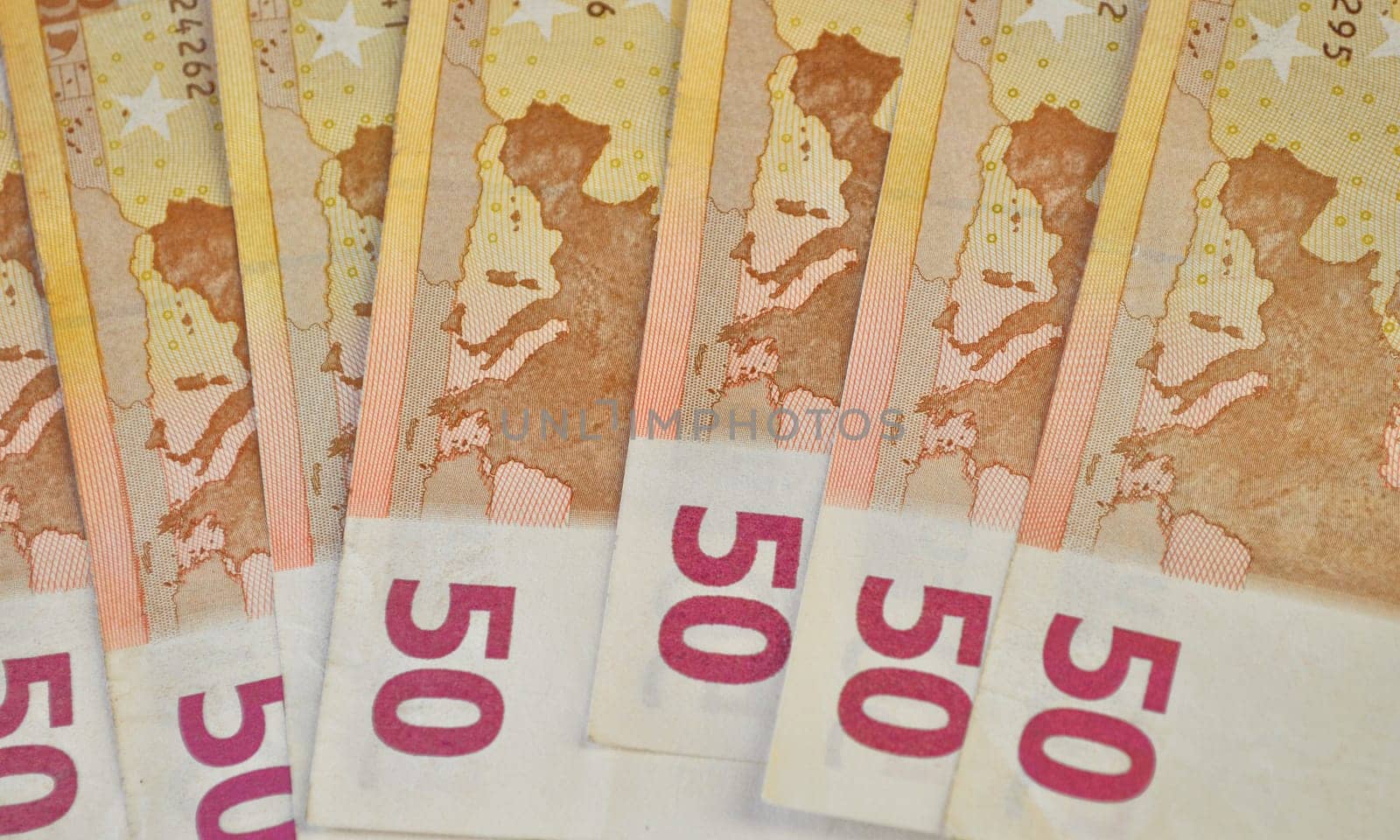 Euro banknote (currency of the European Union)