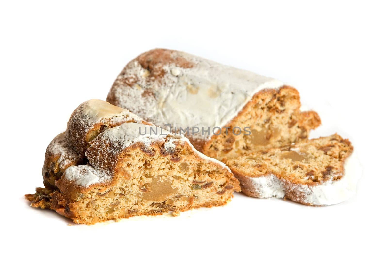 marchpane cake isolated on a white background