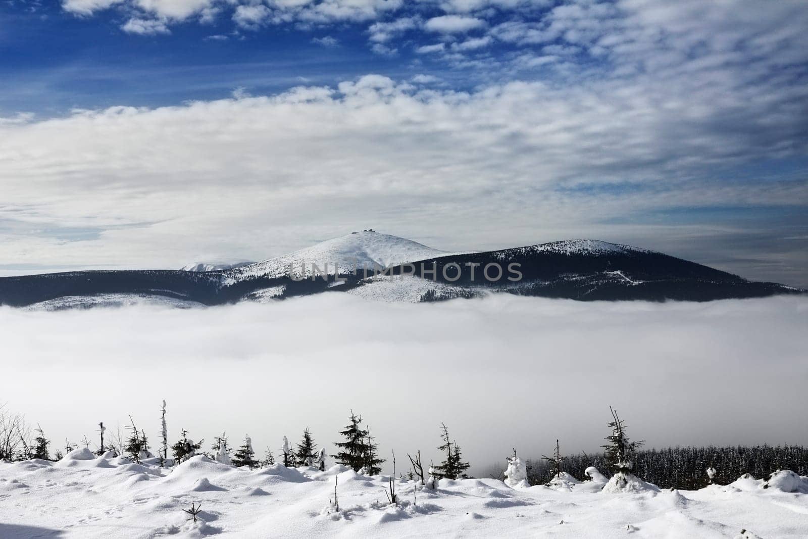 Czech Republic - highest mountain of the Czech - Snezka in Krkonoe KRNAP (Krkonse National Park)