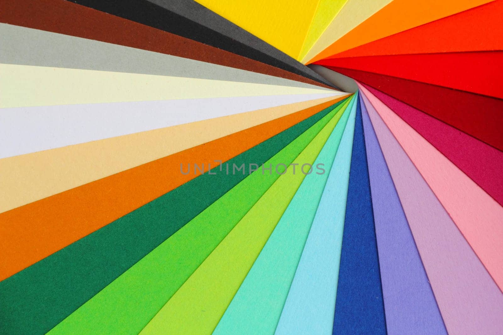 Color theory - colorful cardboard