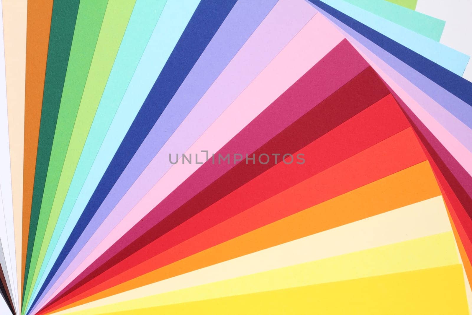 Color theory - colorful cardboard