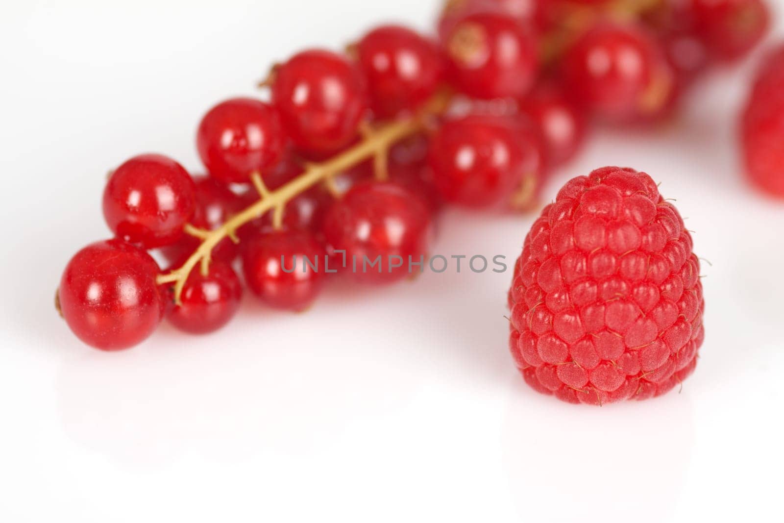 Currants and raspberries mixed