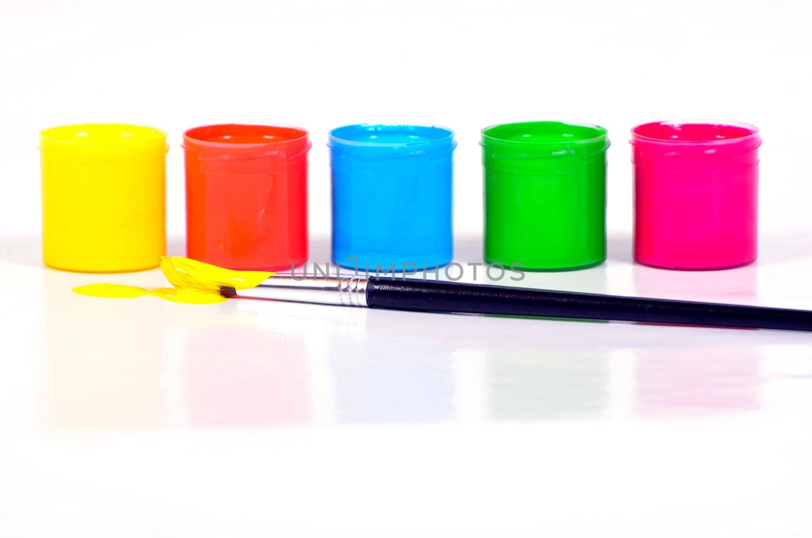 colours Color Watercolor India ink Brush Colorful paint draw school learn Color yellow red blue pink green printer