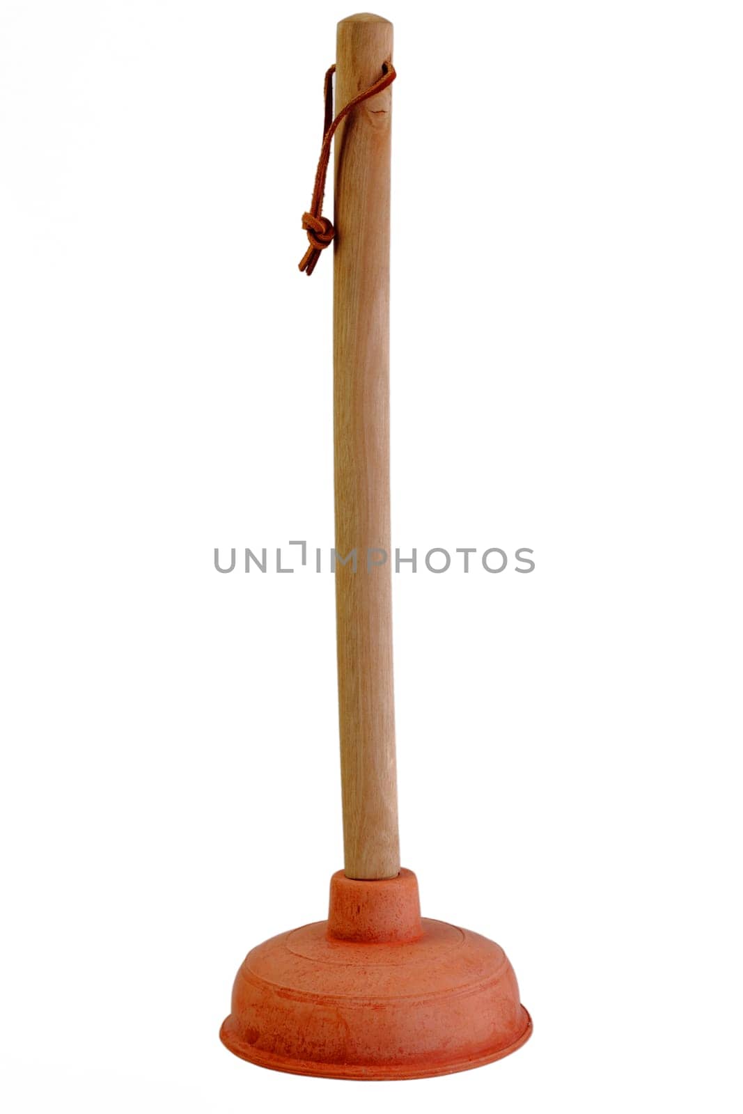 Plunger on white background