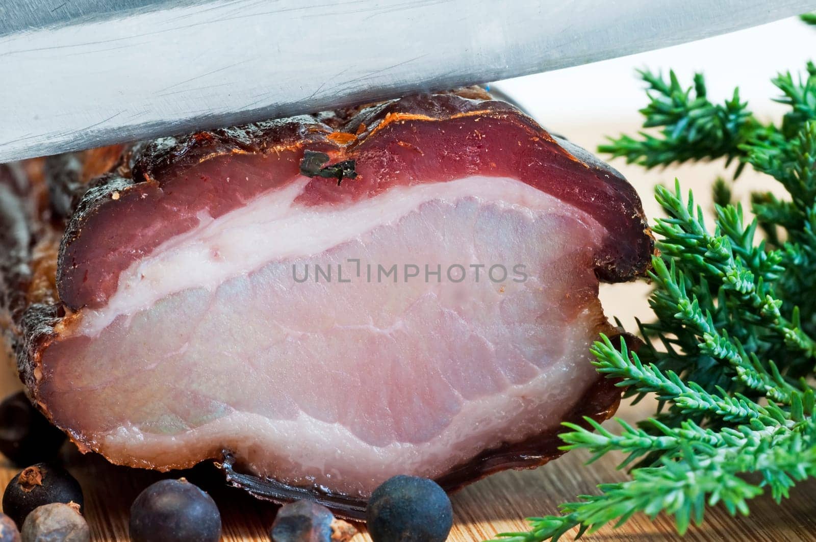 fresh smoked bacon from the Black Forest