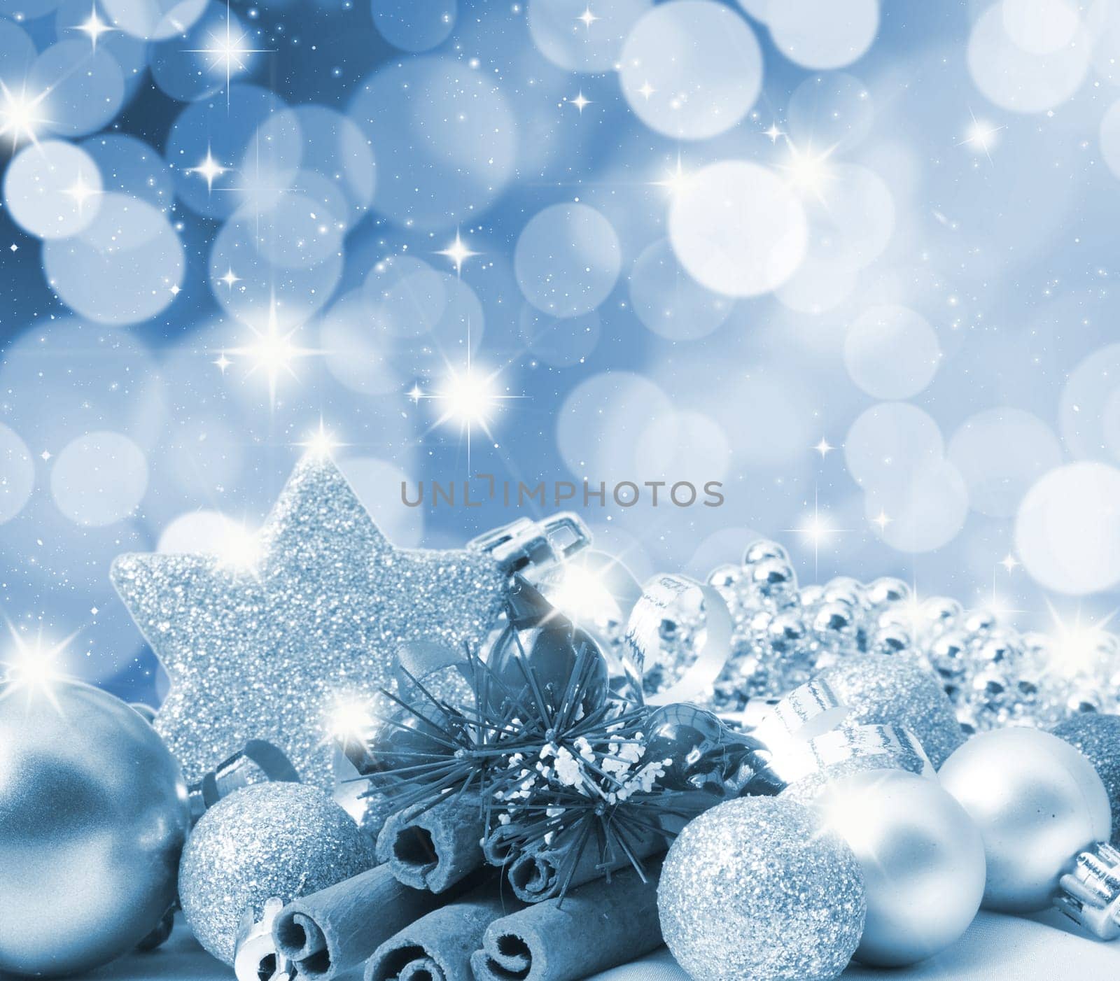 Christmas background with blurred light effect