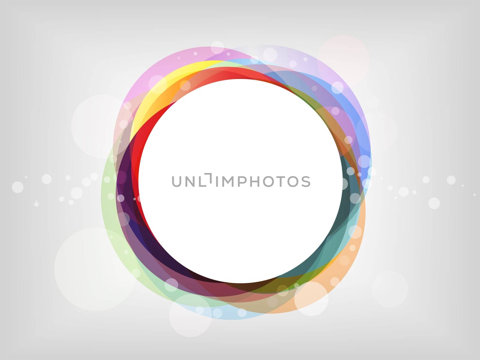 Colourful abstract background with pastel circles