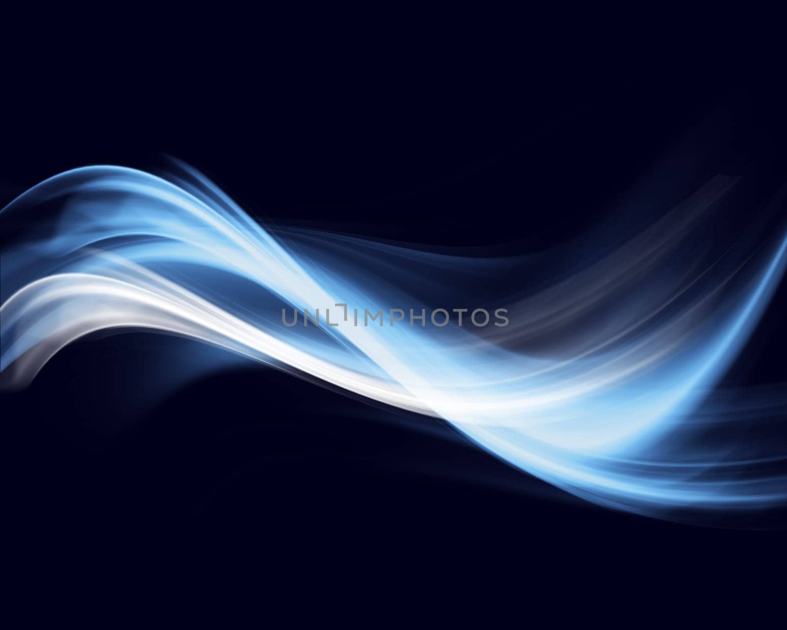 Abstract flowing background in shades of blue and white