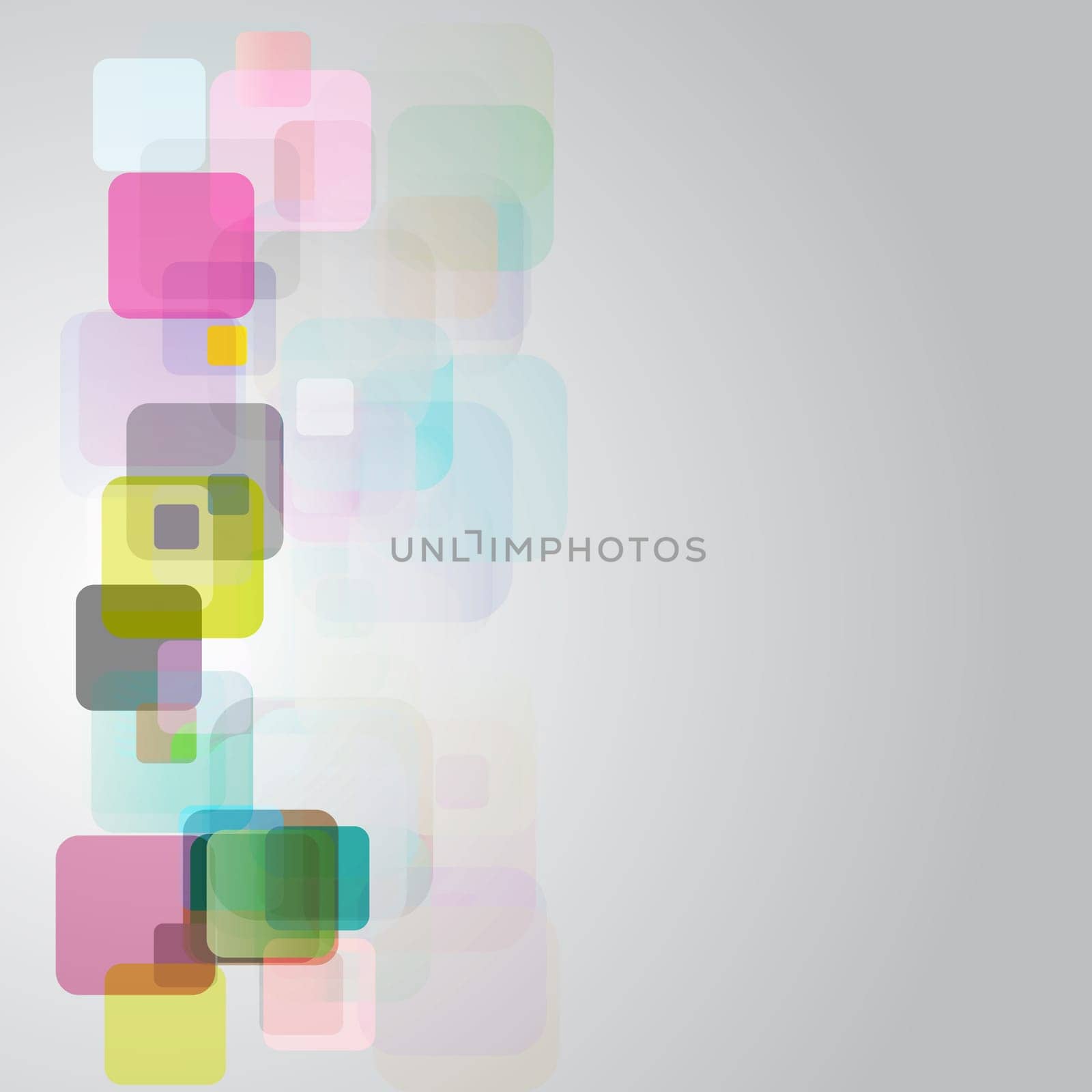 Abstract background of semi transparent squares