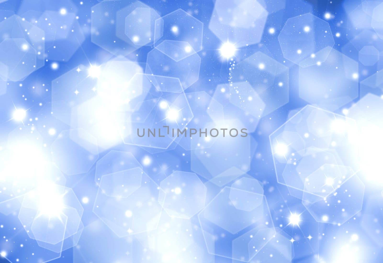Glittery Christmas background in shades of blue
