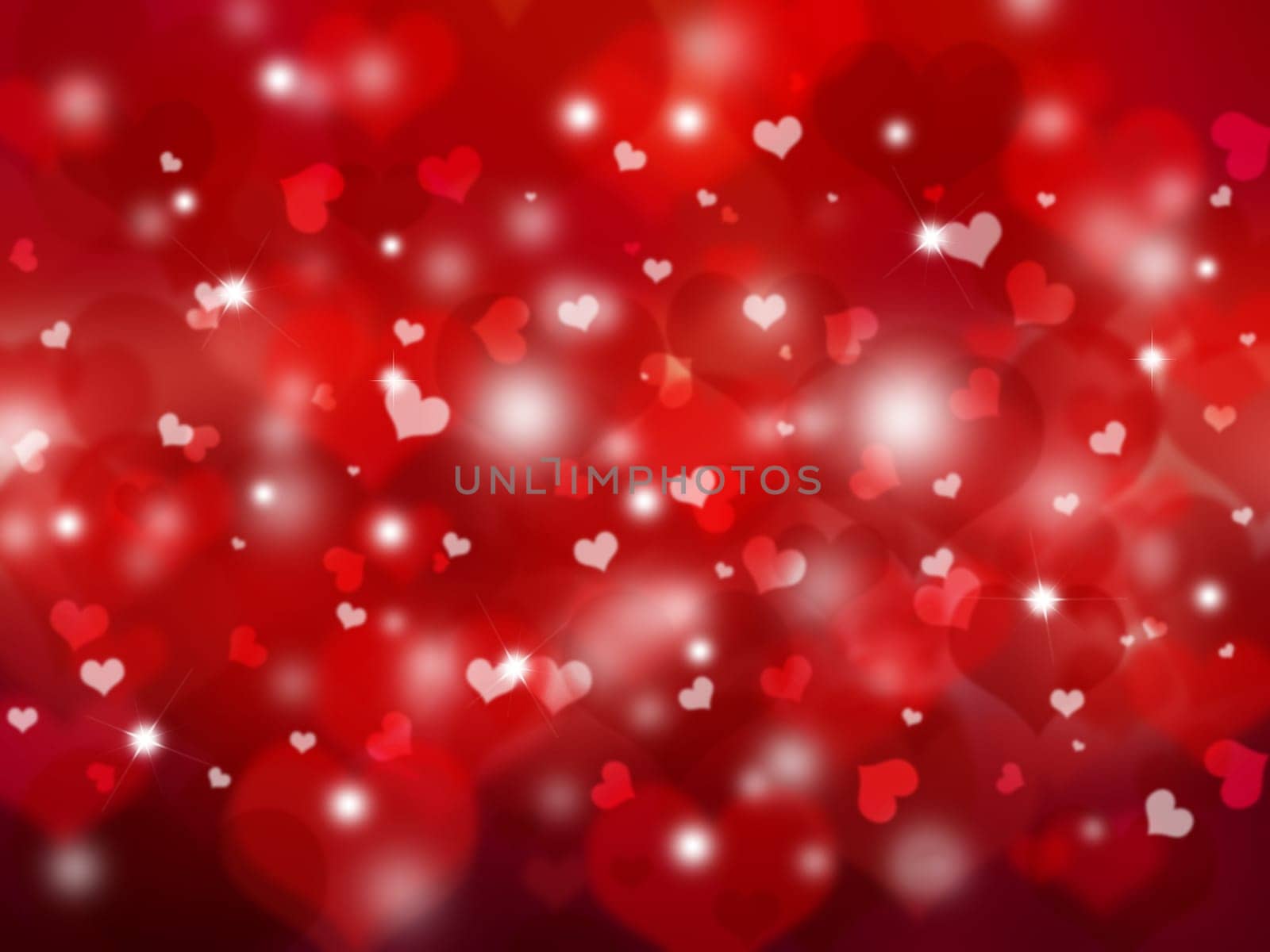 Valentines background of many hearts