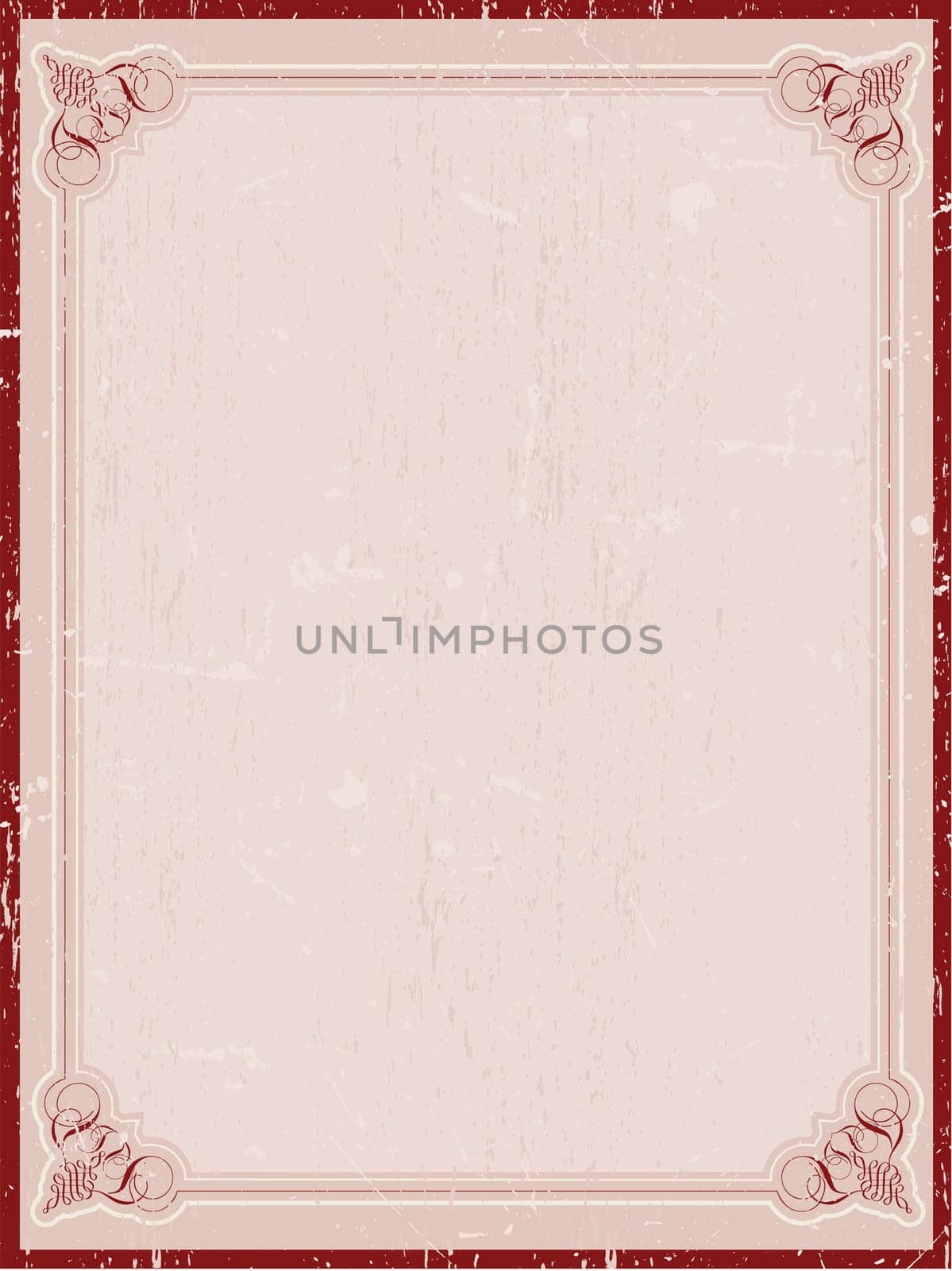 Decorative grunge vintage style border