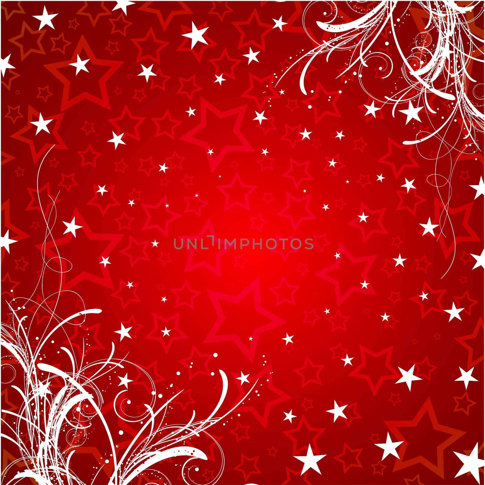 Decorative Christmas background with stars
