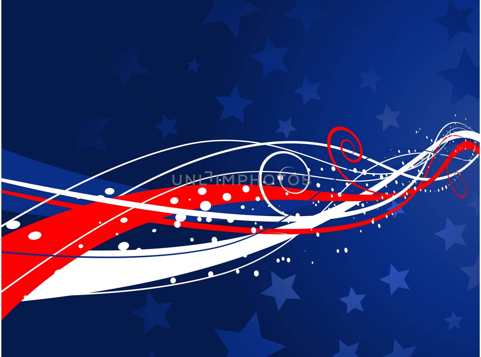 Abstract patriotic background for fourth of July
