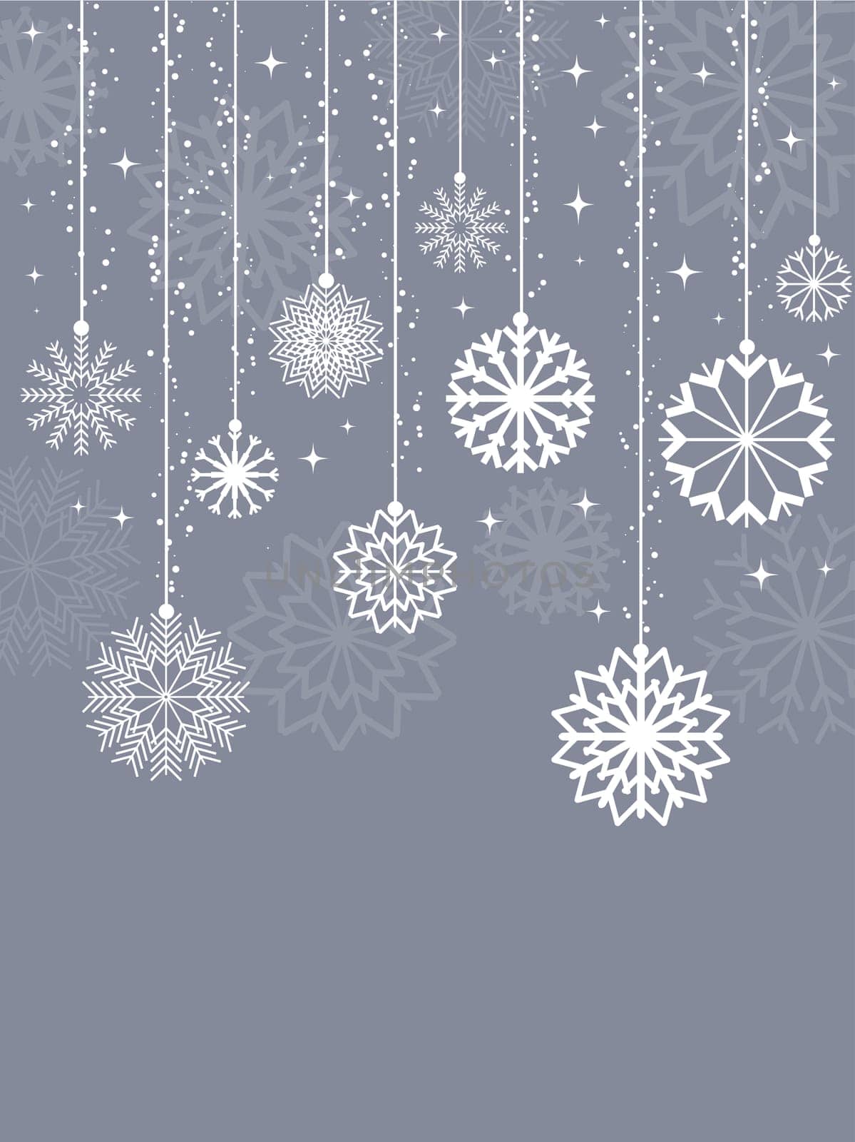 Decorative Christmas background with snowflake design
