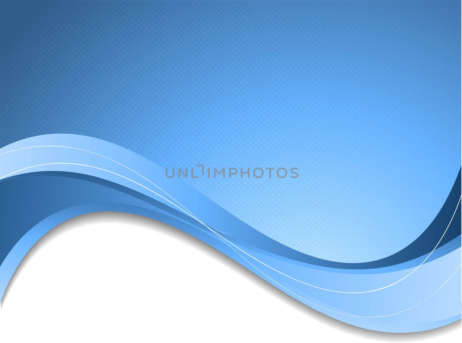 Abstract blue background with flowing lines